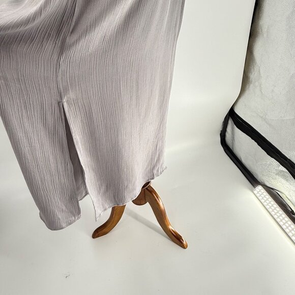 Bobi Black Sleeveless Maxi Dress Small Grey V-Neck - Picture 9 of 11